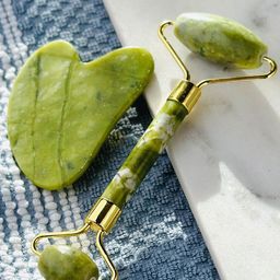 PURRPALAX Set Of 2 Jade Roller & Gua Sha Stone For Fine Lines & Puffiness-image-6