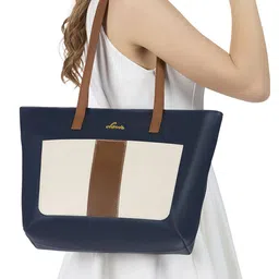 Lavie Women Colourblocked Structured Tote Bag-picture-15