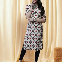 Ethnic basket Women White Kurtas-picture-16