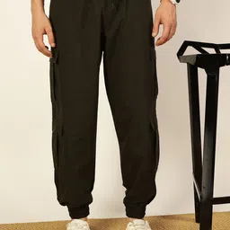 Thomas Scott Men Smart Loose Fit Wrinkle Free Cargo Joggers Trousers-image-59