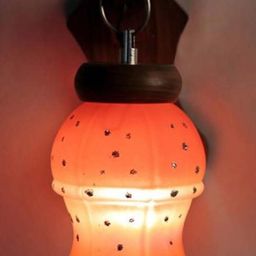 Somil Premium Designer Glass Wall / Night Lamp Elegant & Stylish Dcor Accent for Modern Interiors, color- Orange, Yellow, Size:- 18.5 X 22.5 X 28.5 CM-image-39