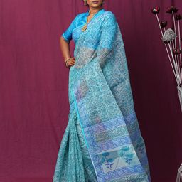 Unnati Silks Paisley Net Handloom Kota Saree-picture-0