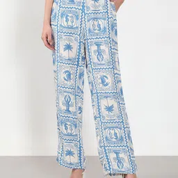 Vero Moda Women Printed Straight Fit High-Rise Trousers-image-29