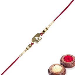 MEIRA JEWELLERY 3-Pcs Rakhi With Roli Chawal & Greeting Card-21