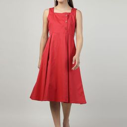 Sands of India Women Fit & Flare Midi Dress-image-14