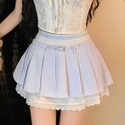 StyleCast x Revolte Printed Flared Mini Skirt-99