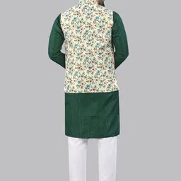 WELL TEX Men Solid Printed Regular Kurta with Pyjamas image 4