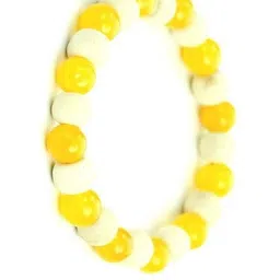 Divine souvenirs Unisex Artificial Beaded Elasticated Bracelet-16