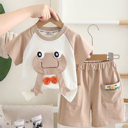 INCLUD Boys Patchwork Raglan Sleeves T-Shirt & Shorts-picture-14