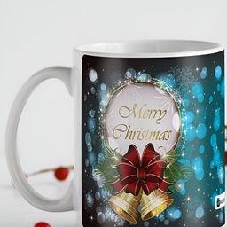 Indigifts Blue & White Printed Ceramic Glossy Mugs Set of Cups and Mugs-9