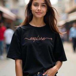 TOGS & TERRE Women Typography Printed Organic Cotton T-shirt-picture-30