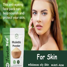 NeutraVed Set Of 4 Manjistha, Sandalwood, Mulethi & Amba Haldi Face Mask - 100 g Each image 2