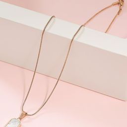 MYKI Rose Gold-Plated Contemporary Pendants with Chains-picture-12