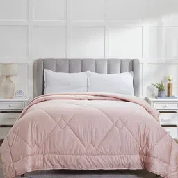 MYTRIDENT Nectarsoft Signature Select Pink Geometric Mild Winter Double Bed Comforter-image-25