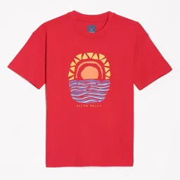 Allen Solly Junior Boys Graphic Printed Round Neck Cotton T-shirt-42