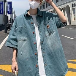 StyleCast Men Standard Oversized Fit Spread Collar Solid Casual Shirt-image-54