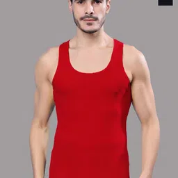 FBAR Pack Of 2 Round Neck Ribbed Cotton Gym Vest R-01-03-image-95