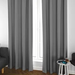 Parda Online Grey Set of 2 Black Out Door Curtain-image-40