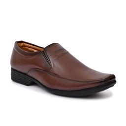 Woyak Men Leather Slip-Ons Formal Shoes-image-60