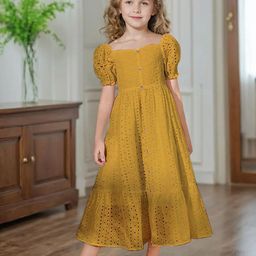 BAESD Floral Puff Sleeve Midi Dress-picture-33
