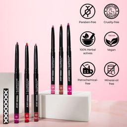 Just Herbs Fill & Define Matte Finish Lip Liner - 0.3g Shade - Fiery Pink - 06 image 5