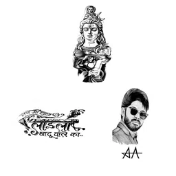 VOORKOMS Set Of 3 Matte Finish Realistic Semi Temporary Waterproof Body Tattoo-picture-7