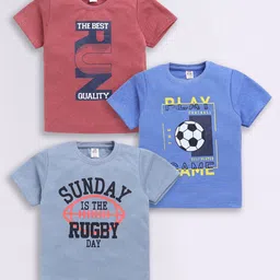 Here&Now X Game Begins Boys Set of 3 Assorted Printed T-shirts-image-25