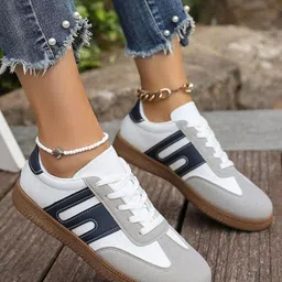 Layasa Women Ultra Soft Cushion Colourblocked Sneakers-image-58