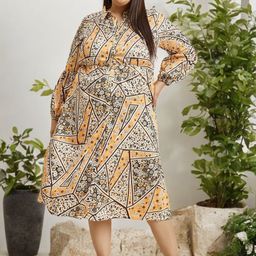 DressBerry Curve Print Crepe Maxi Dress-picture-17