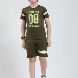 Monte Carlo Boys Printed T-shirt with Shorts-picture-24
