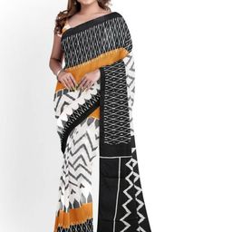 Pinkcity Trade World Geometric Printed Pure Cotton Saree-picture-44