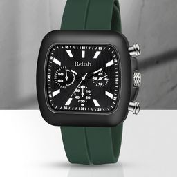 Relish Men Skeleton Dial & Straps Reset Time Analogue Watch RE-NW2017-13