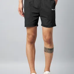 CHROME & CORAL Men Regular Fit Denim Shorts-image-80