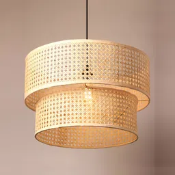 HABERE INDIA Beige Traditional Ceiling Lamp-19