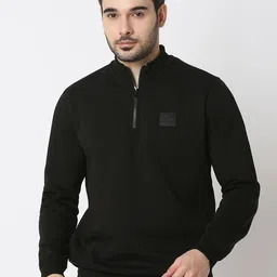 SPYKAR Men High Neck Regular Fit Sweatshirt-image-27