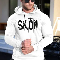 Triptee Men Printed Hooded Cotton Sweatshirt-picture-25