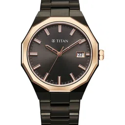 Titan Gents Ragalia Men Stainless Steel Bracelet Style Straps Analogue Watch 90212KM02-image-13