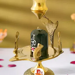 DARIDRA BHANJAN Black Shiv Parivar Idol Religious Idol Showpiece-28
