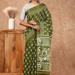Ramraj Batik Printed Bagru Saree-image-9