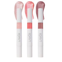 LAMIOR 3 Pcs 3 in 1 Peptide Glaze Lip Balm-4 ml - Shade-Sugar Ice, Heaven Berry, Coco Loco-1