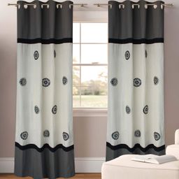 Dekor World Multicoloured Set of 2 Window Curtain-7