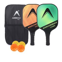 ARROWMAX Set Of 2 Pickleball Paddle Rackets With 2-Pcs Balls & Full Zipper Cover-18