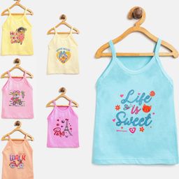 BODYSHINE Pack of 6 Girls Pure Cotton Vest-image-35