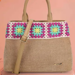 Metro Women Textured Baguette Embroidered Handheld Bag-picture-13