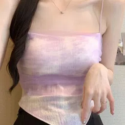 KPOP Women Tie and Dye Printed Crop Top-picture-53
