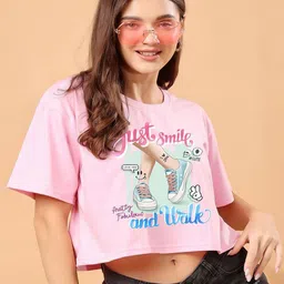 SWIFTLY Women Typography Printed Bio Finish T-shirt-image-34
