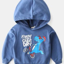 YK Kids Printed Hooded Cotton Sweatshirt-picture-13