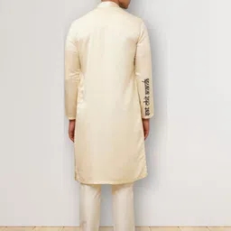 DEVOILER Men Ethnic Motifs Printed Thread Work Kurta image 5