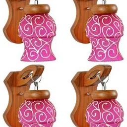 Somil Premium Designer Glass Wall / Night Lamp Elegant & Stylish Dcor Accent for Modern Interiors, color- Pink, White, Size:- 18.5 X 22.5 X 28.5 CM-image-77