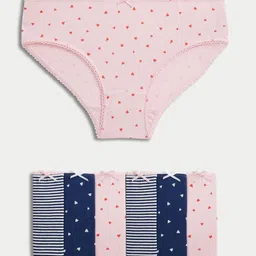Marks & Spencer Girls Pack Of 7 Printed High Rise Briefs - T711973DMULTI-picture-17